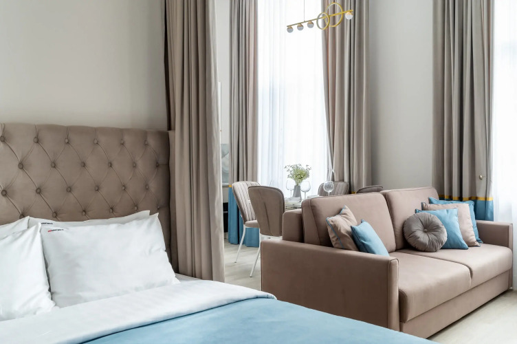 Фотография номера квартиры Апартаменты Red Apartments Покровский Парк Лотос