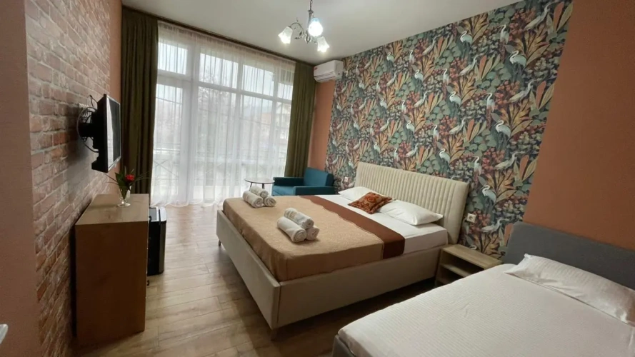 Comfort Double room with balcony and with land view