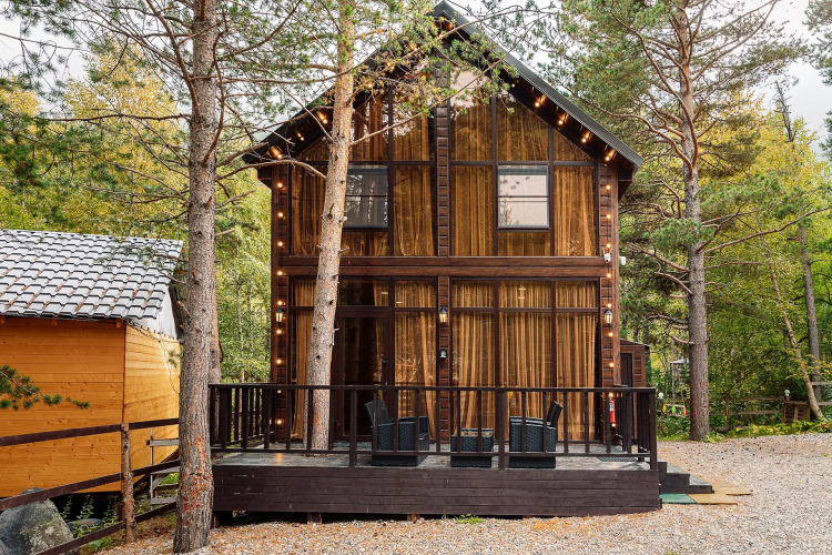 Фотография номера Коттеджа Коттедж Двухэтажный с Красивым Видом в Терсколе от Квартирукинг