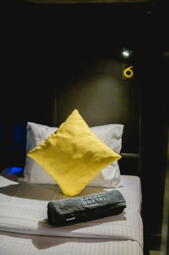 Bed in Dorm (female dorm) with balcony and with view