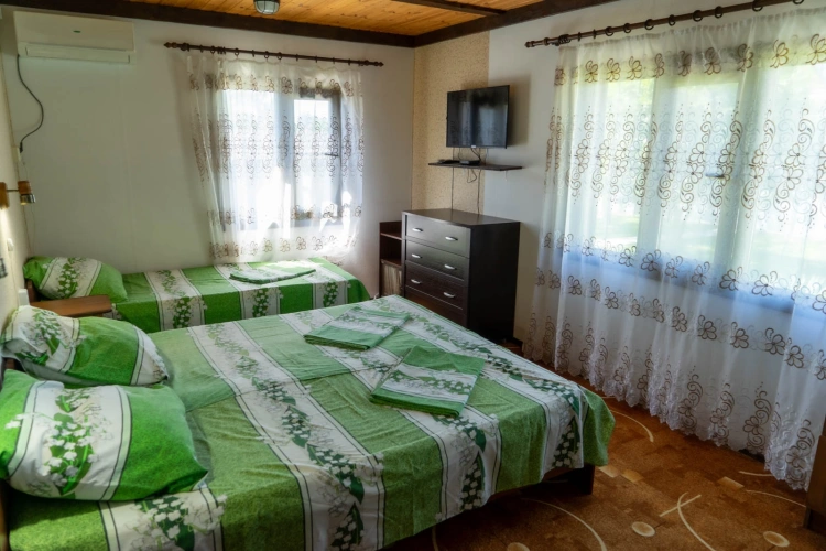 Standard Quadruple room with garden view