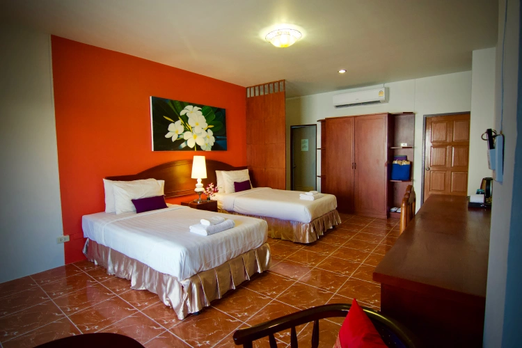 Standard Twin room with balcony and with view