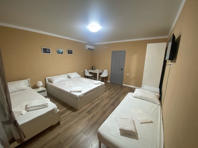 Economy Family room with balcony and with garden view