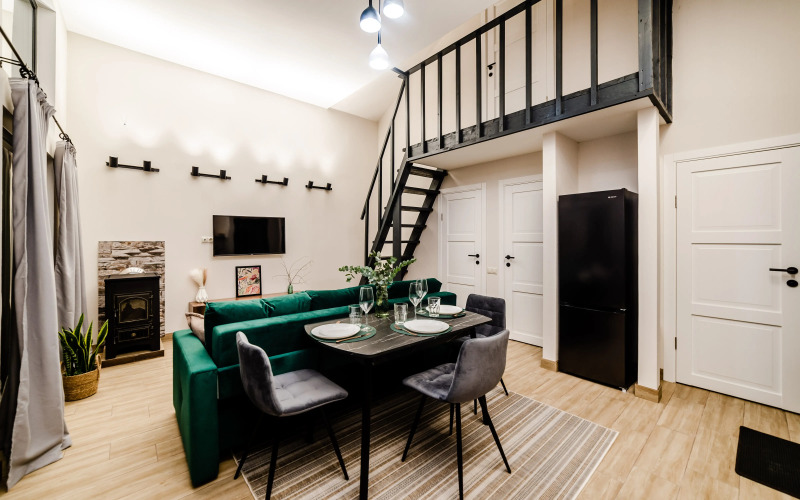 Фотография номера Коттеджа Частный Дом Барнхаус №1 с дровяной баней и горячей купелью, на 7 госте