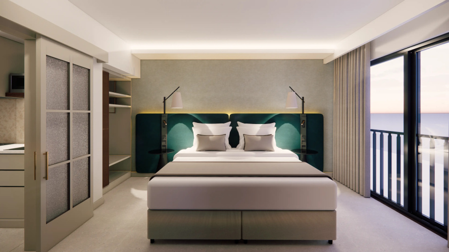 Superior Double room with balcony and with view