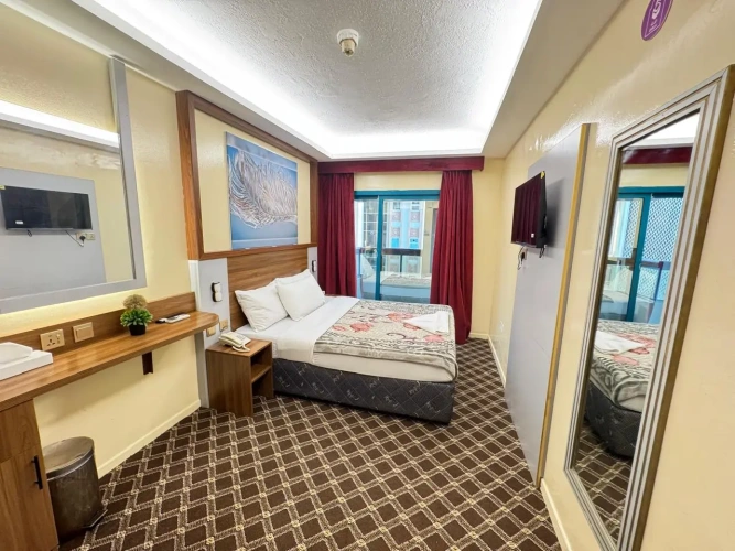 Standard Double room with balcony and with city view