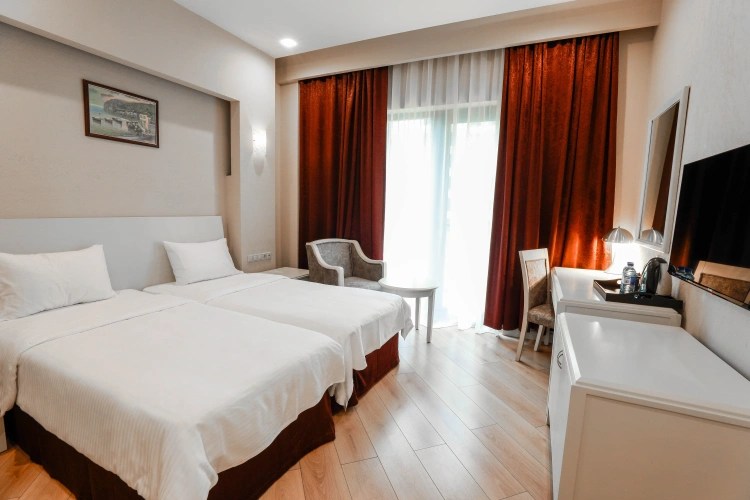 Superior Twin room with balcony and with city view