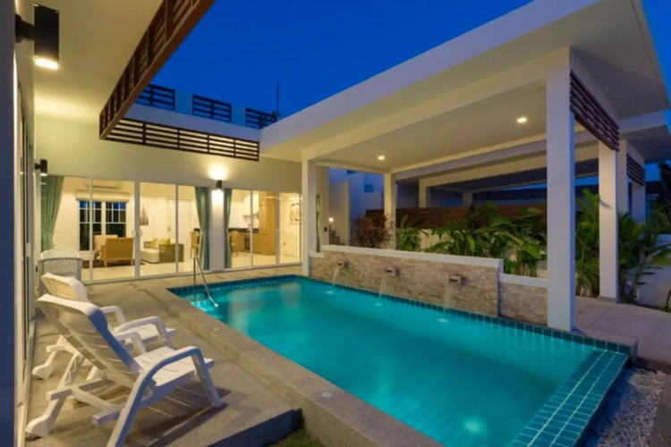 2 Bedrooms Villa with balcony and with pool view