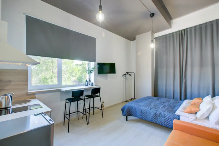 Фотография номера квартиры Квартира Домиго Студия Pядом с Проспектом Революции