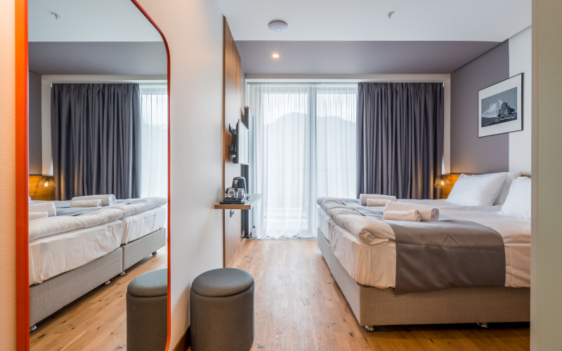 Standard Double room with balcony and with mountain view