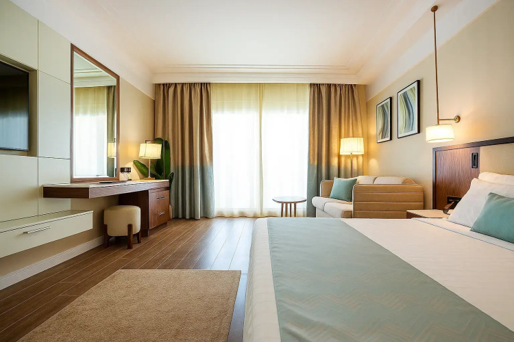 Grand Club room with balcony and beachfront