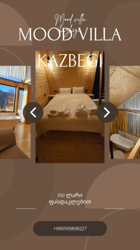 Mood villa kazbegi with tube Chalet