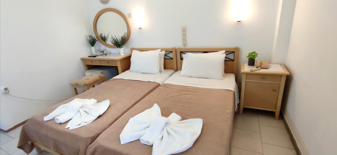 Standard Twin room with balcony and with view