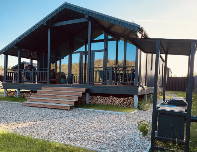 Фотография номера Коттеджа Частный дом LuckyHomeRent Панорама 4 Сауна