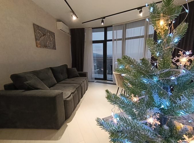 Фотография номера квартиры Апартаменты с отдельной спальней Ls-Mountain Retreat с видом на горы с 16 этажа