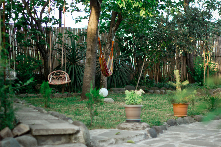 Outside