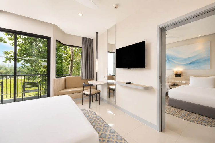2 Bedrooms Family Suite with balcony and with garden view
