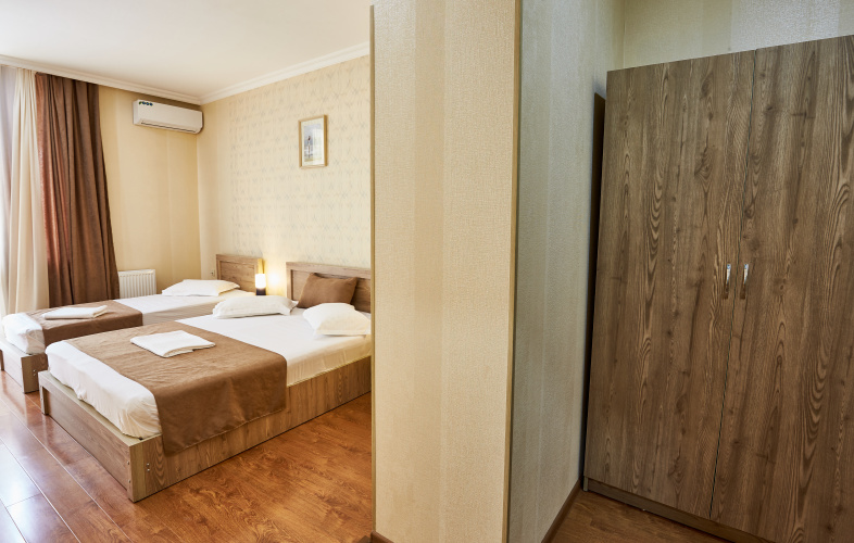 Standard Triple room with balcony and with view