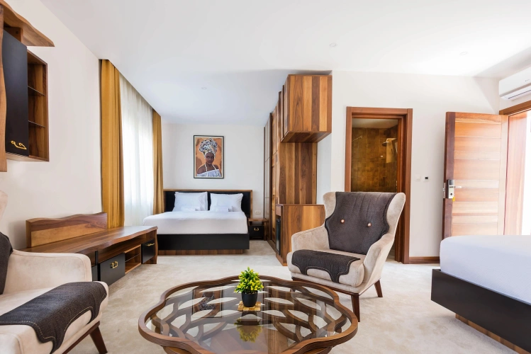 Deluxe room with balcony and with view