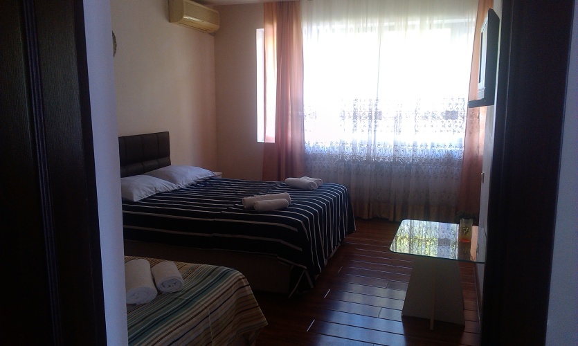 Standard Quadruple room with balcony and with view