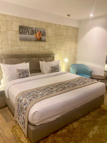 Business room with city view