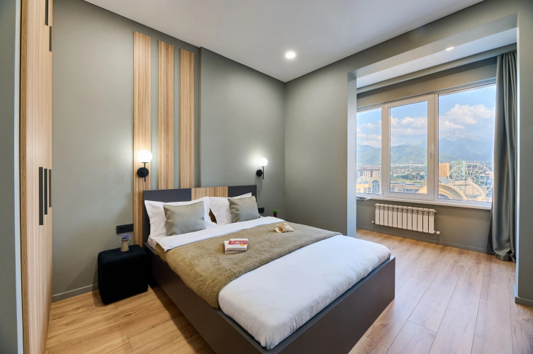 Фотография номера квартиры Апартаменты Алма-Ата Пять апартов Business-class рядом ТРЦ MEGA Лучшая локация