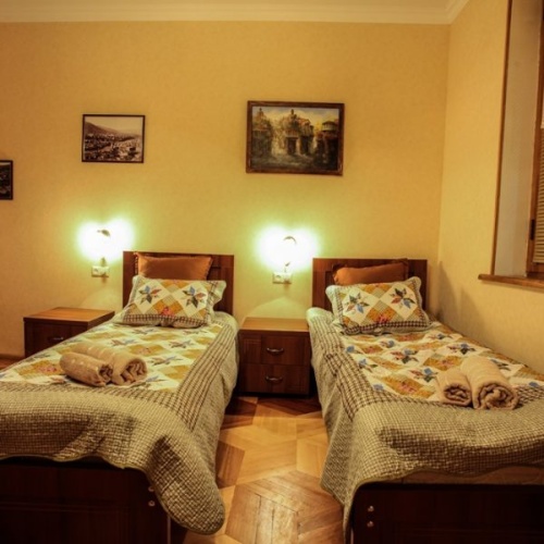 Standard Twin room with balcony and with view