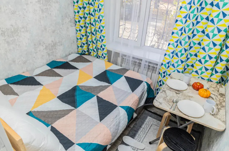 Фотография номера квартиры Квартира Компактная Студия | выше Атакента | Wi-Fi | Документы | Можно с питомцами