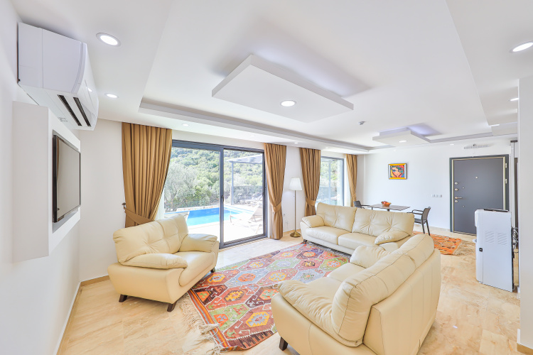 Villa with balcony and with view