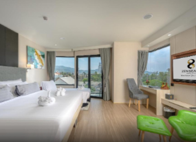 Panorama Double room with balcony and with city view