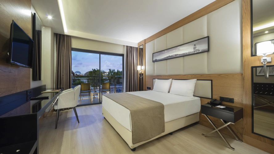 Family room with balcony