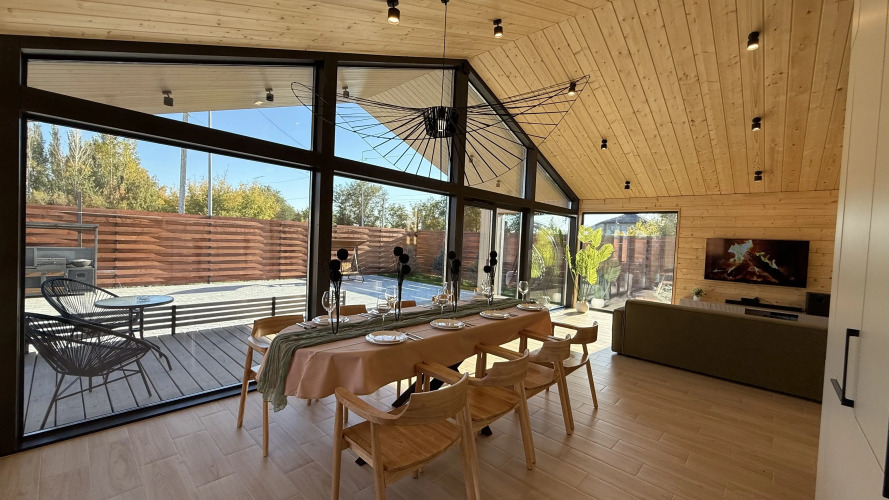 Фотография номера Коттеджа Шале Дом Barnhouse с баней и банным чаном на территории