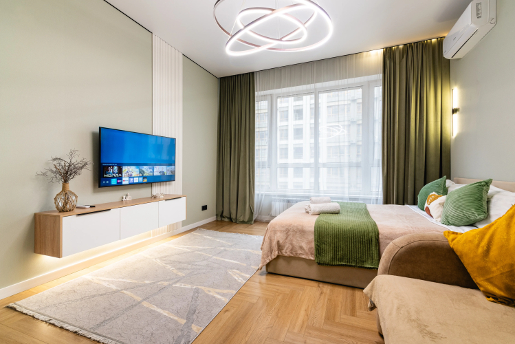 Фотография номера квартиры Апартаменты Яркие в ЖК Meridiana (267)