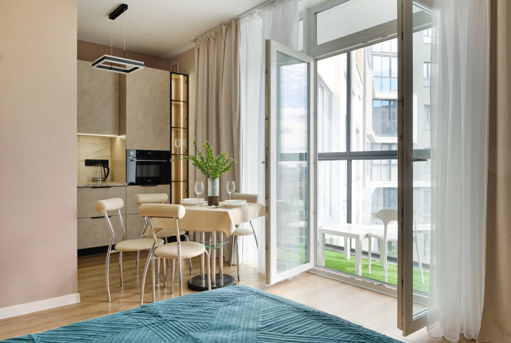 Фотография номера квартиры Апартаменты Уютные Aпартaмeнты RentРlаzа на 19 этажe