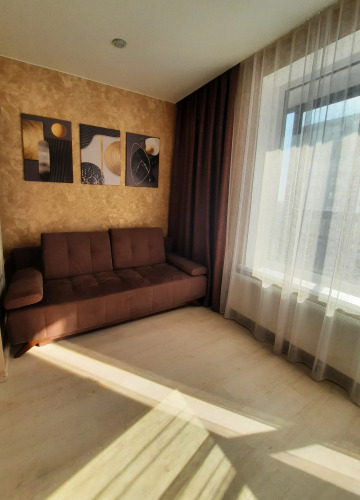 Фотография номера квартиры Квартира Уютная студия с панорамными окнами в Ленинском районе