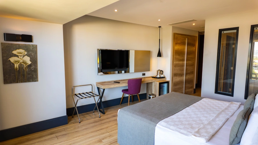 Superior room with balcony and with mountain view