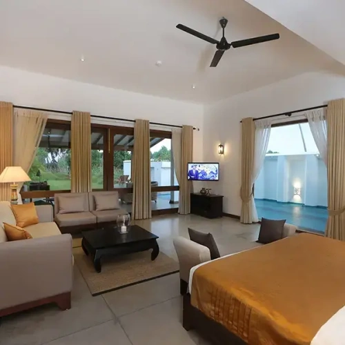Villa with balcony and with view