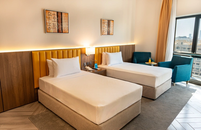 Deluxe Central Twin room
