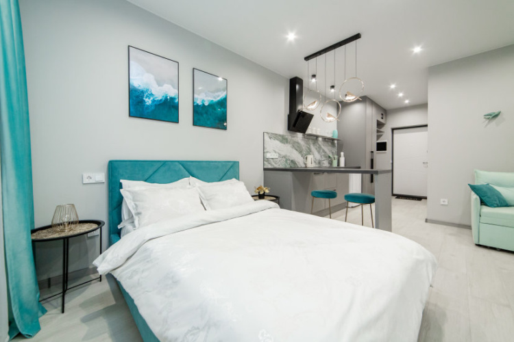 Triple Studio with balcony and with view