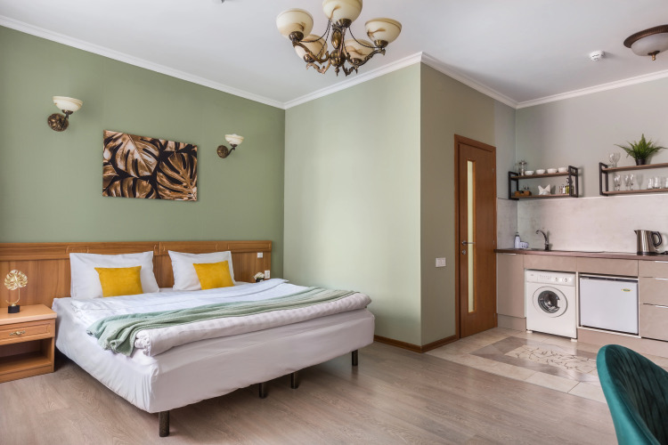 Фотография номера квартиры Апартаменты для двоих гостей с 1 большой или 2-мя раздельными кроватями (1-ый или 2-ой этаж)