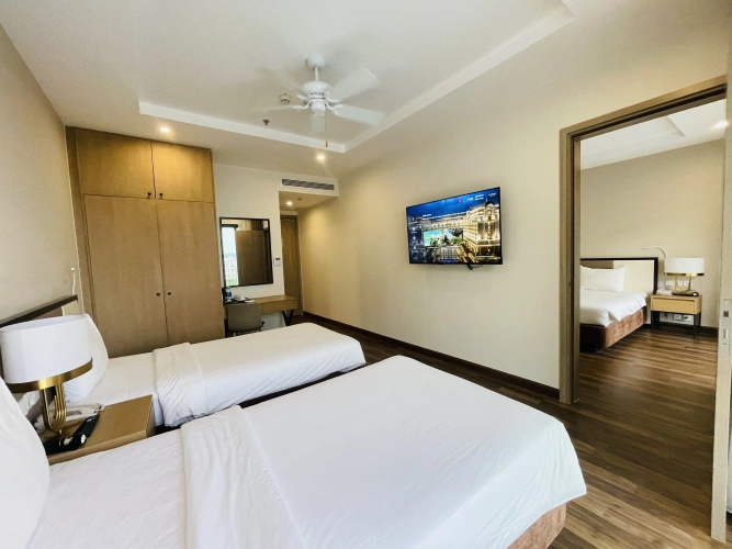 Family room with balcony