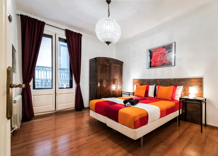 Apartment with balcony and with view