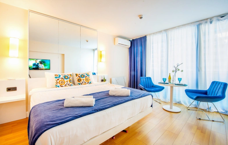 Superior Double Studio with balcony and with sea view