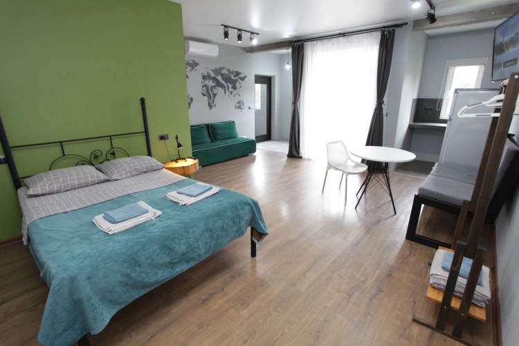 Apartment with Kitchen with balcony and with view
