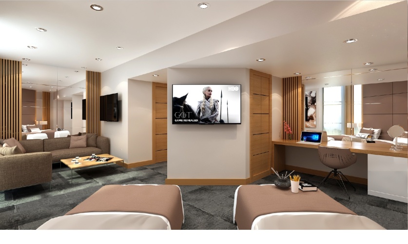 Superior Family room with city view