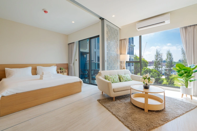 Double Apartment with balcony and with view