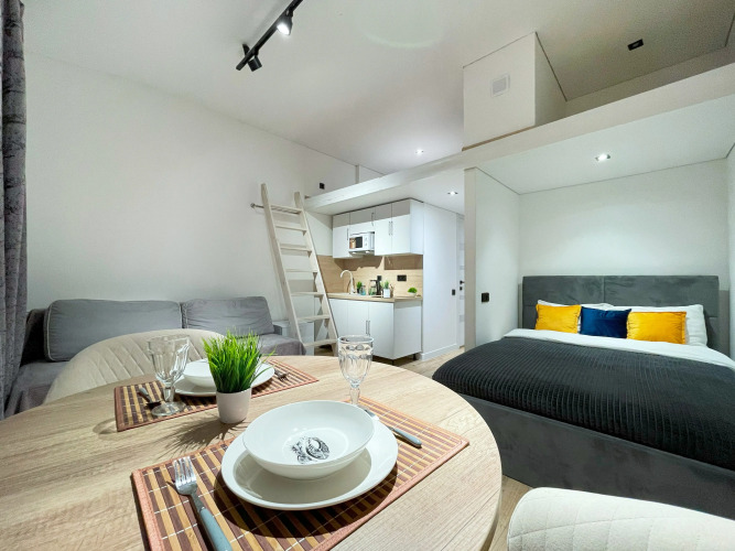 Фотография номера квартиры Апартаменты Dialog Apart (Платиновая студия)