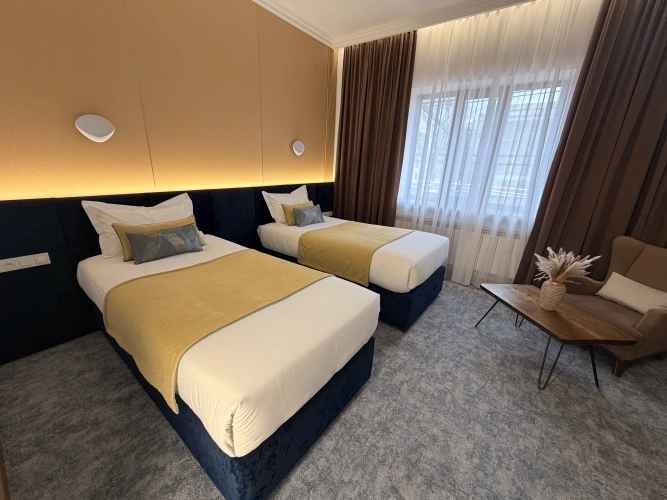 Standard Twin room with courtyard view