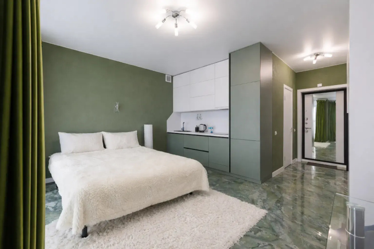 Mam Apart Dlya Dvoikh s Teploy Atmosferoy u Metro + Bonus Produktovaya Korzina ot 3-h Dney Flat