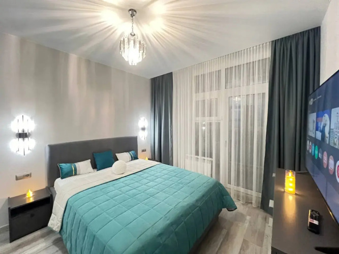 Фотография номера квартиры Квартира на улице Бориса Слюсаря 23с2 Новый ремонт современная бытовая техника